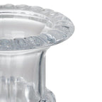 Set of Two Clear Glass Urn Table Vases  Warm Home View