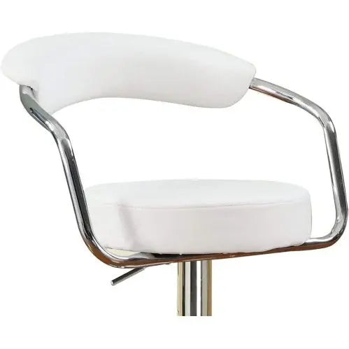 White Swivel Counter Height Bar Stools 2-Piece  Warm Home View
