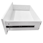 C1 Modular Wooden Closet Organizer System with 2 Drawers 3 Shelves Wall Mount Shelving for Walk in Closet Bedroom Organization Built in Clothes Storage White 23.62''W x 16.04''D x 31.49''H  Warm Home View