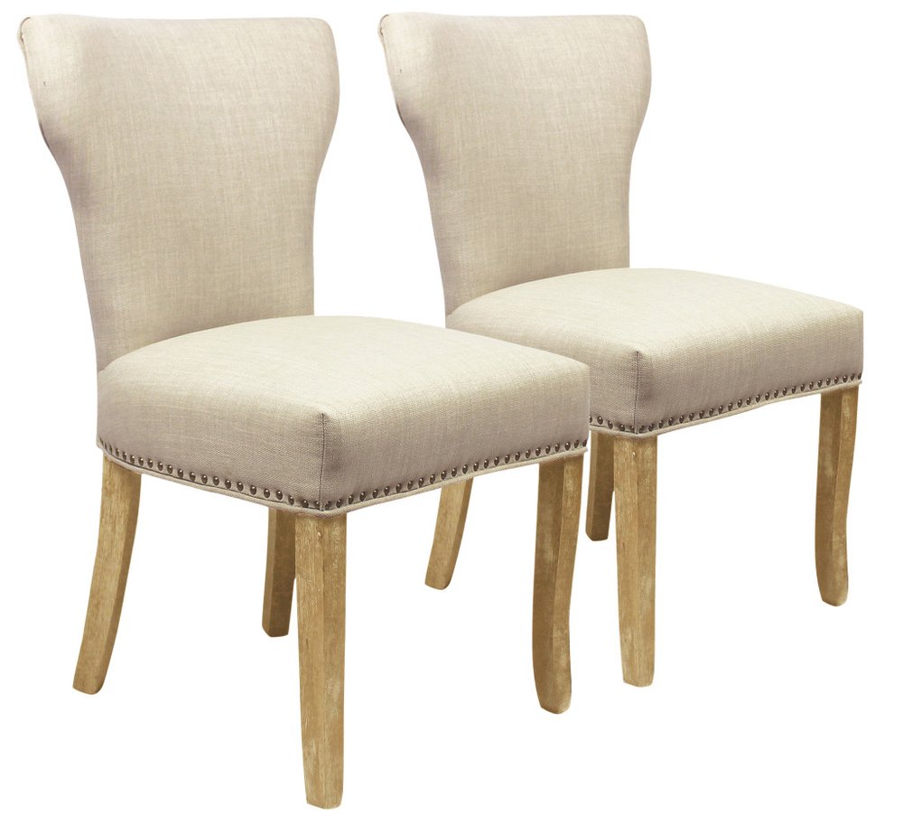 Five Piece Natural Round Solid Wood Dining Set with Four Chairs  Warm Home View