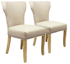 Five Piece Natural Round Solid Wood Dining Set with Four Chairs  Warm Home View
