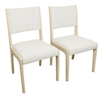Five Piece Natural Round Solid Wood Dining Set with Four Chairs  Warm Home View