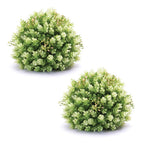 Set of Two 8" Green Artificial  Warm Home View