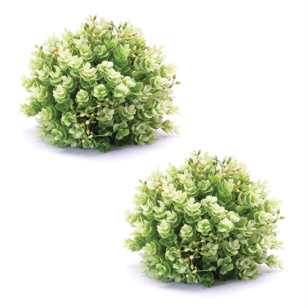 Set of Two 7" Green Artificial  Warm Home View
