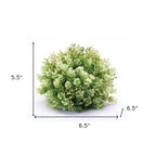 Set of Two 7" Green Artificial  Warm Home View