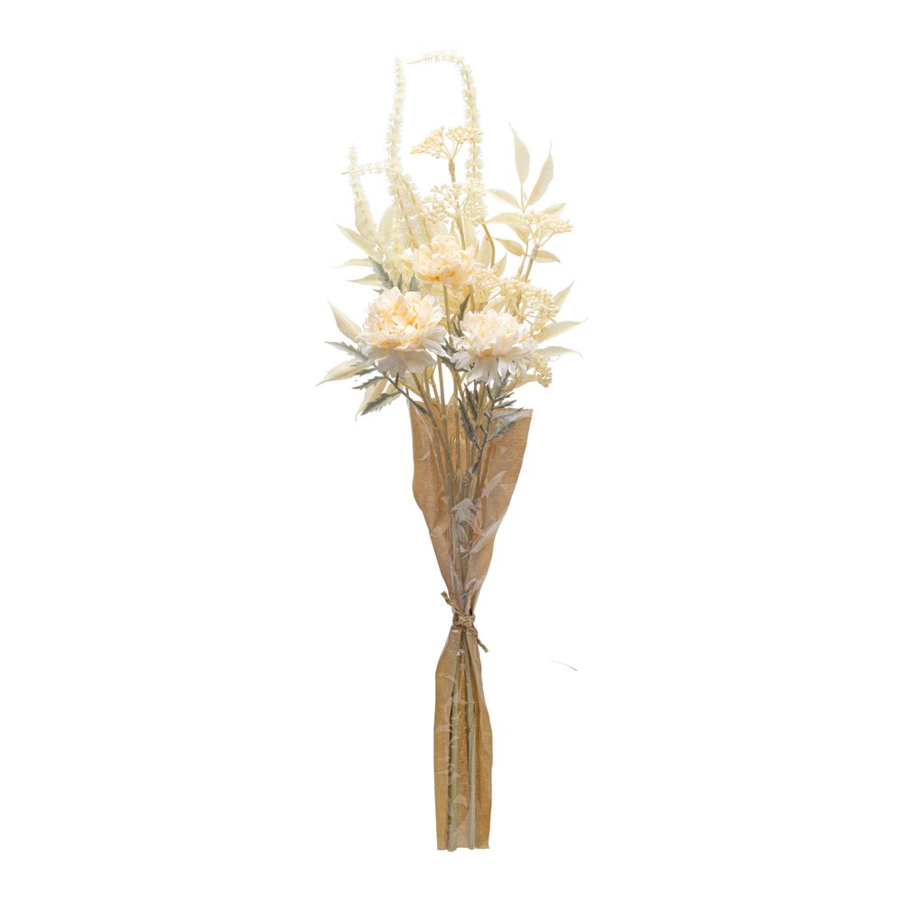Set of Two 5" Beige Artificial  Warm Home View