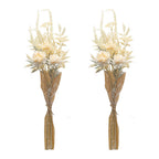 Set of Two 5" Beige Artificial  Warm Home View