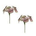 Set of Two 7" Red Artificial  Warm Home View