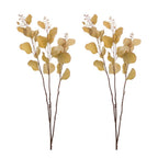 Set of Two 3" Brown Artificial Eucalyptus  Warm Home View