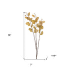Set of Two 3" Brown Artificial Eucalyptus  Warm Home View