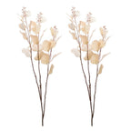 Set of Two 3" Beige Artificial  Warm Home View