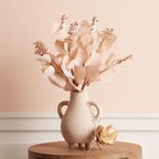 Set of Two 3" Beige Artificial  Warm Home View