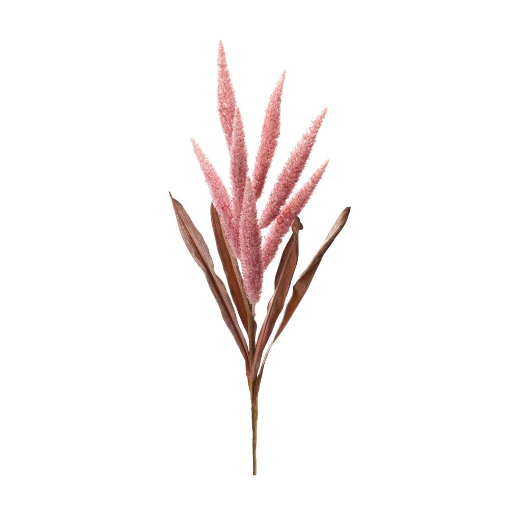 Set of Two 4" Pink Artificial  Warm Home View