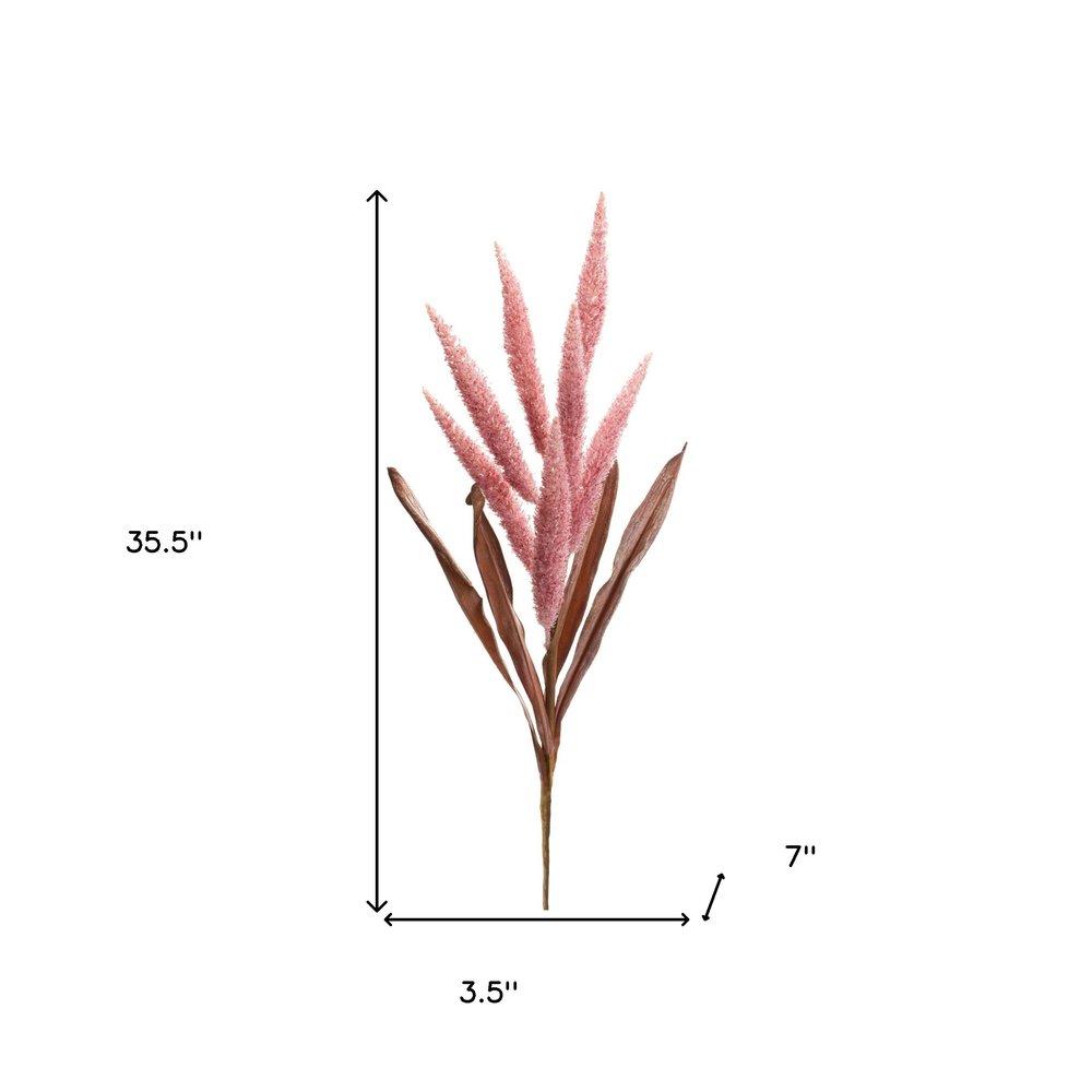 Set of Two 4" Pink Artificial  Warm Home View