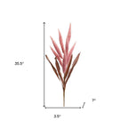 Set of Two 4" Pink Artificial  Warm Home View