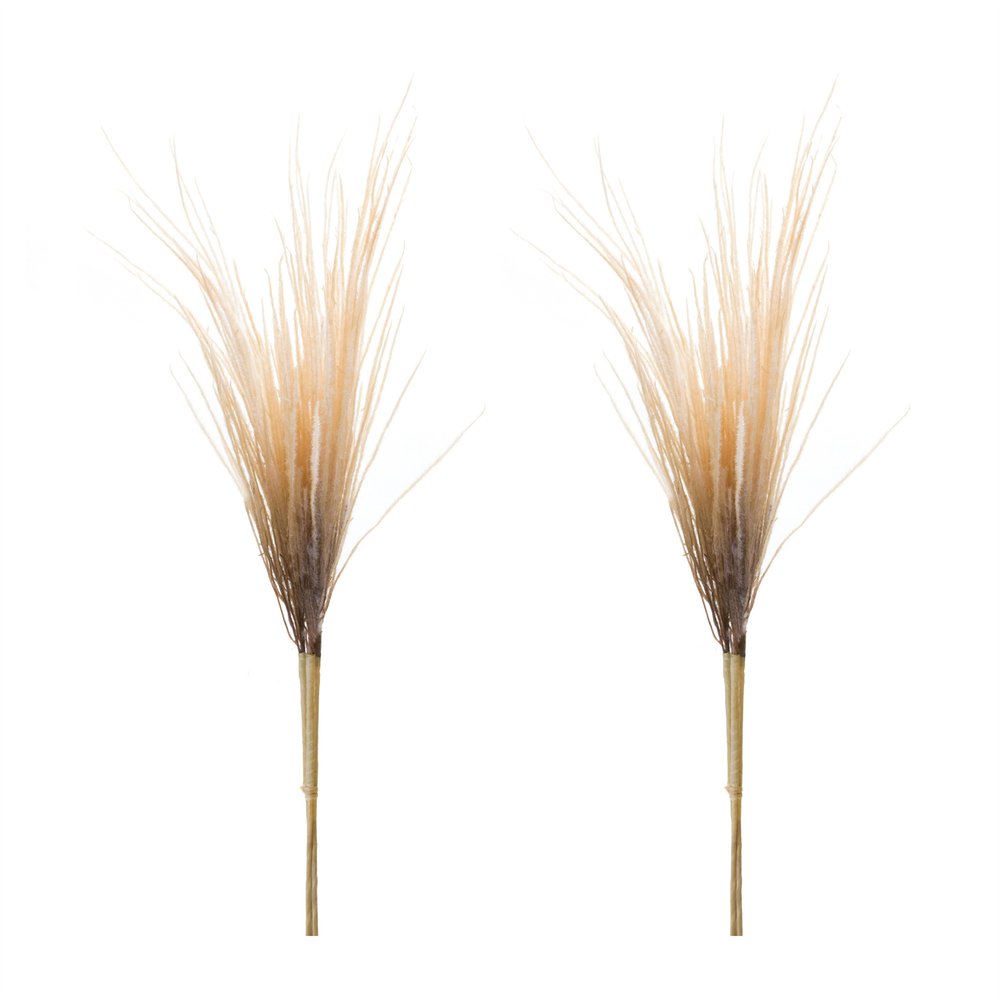Set of Two 3" Brown Artificial  Warm Home View