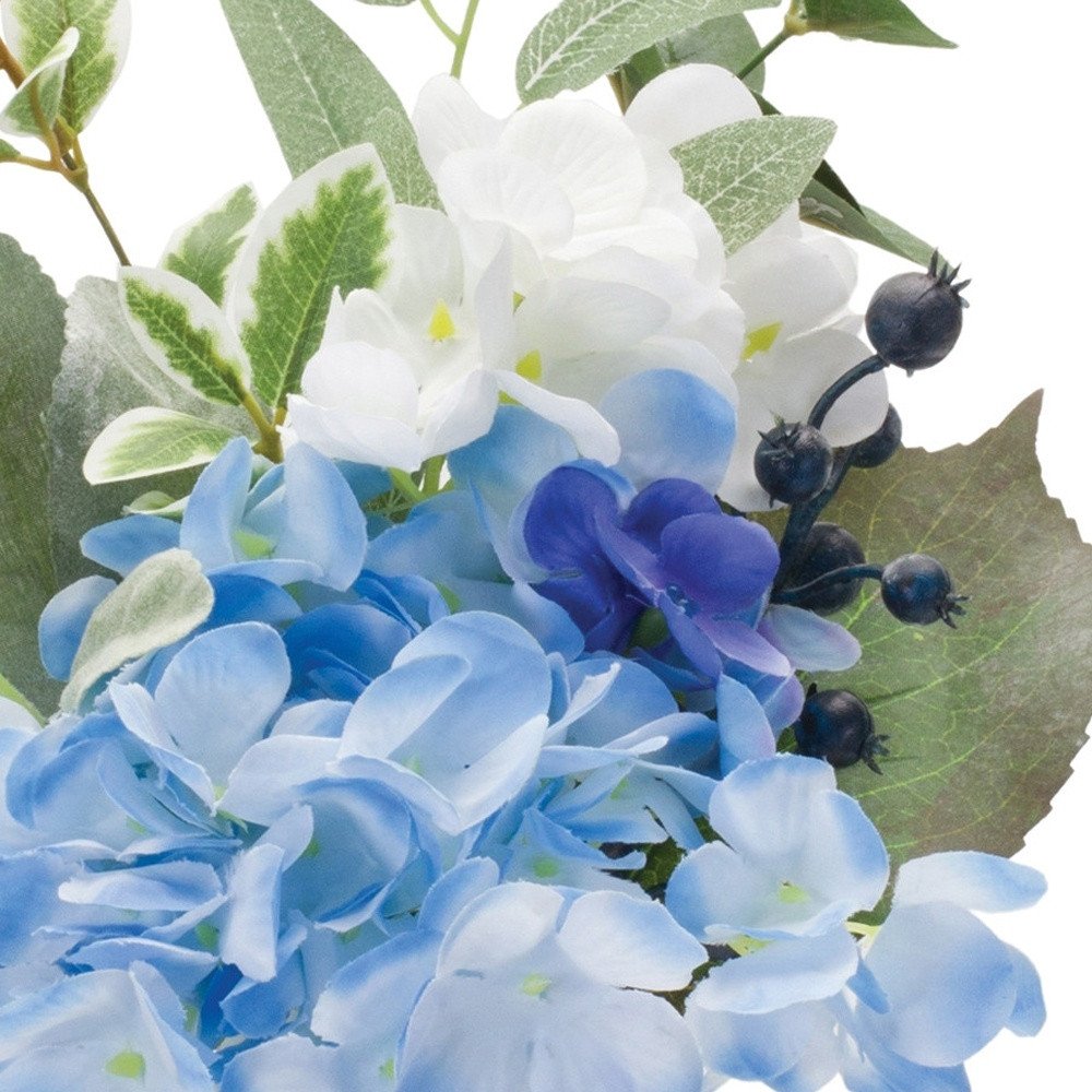 Set of Two 5" Blue Artificial  Warm Home View