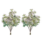 Set of Two 4" Green Artificial  Warm Home View