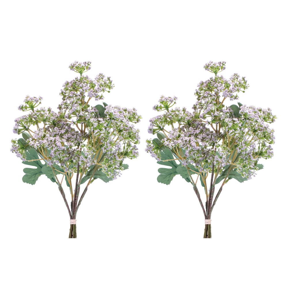 Set of Two 4" Green Artificial  Warm Home View