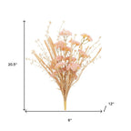 Set of Two 6" Pink Artificial  Warm Home View