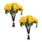 Set of Two 7" Yellow Artificial  Warm Home View
