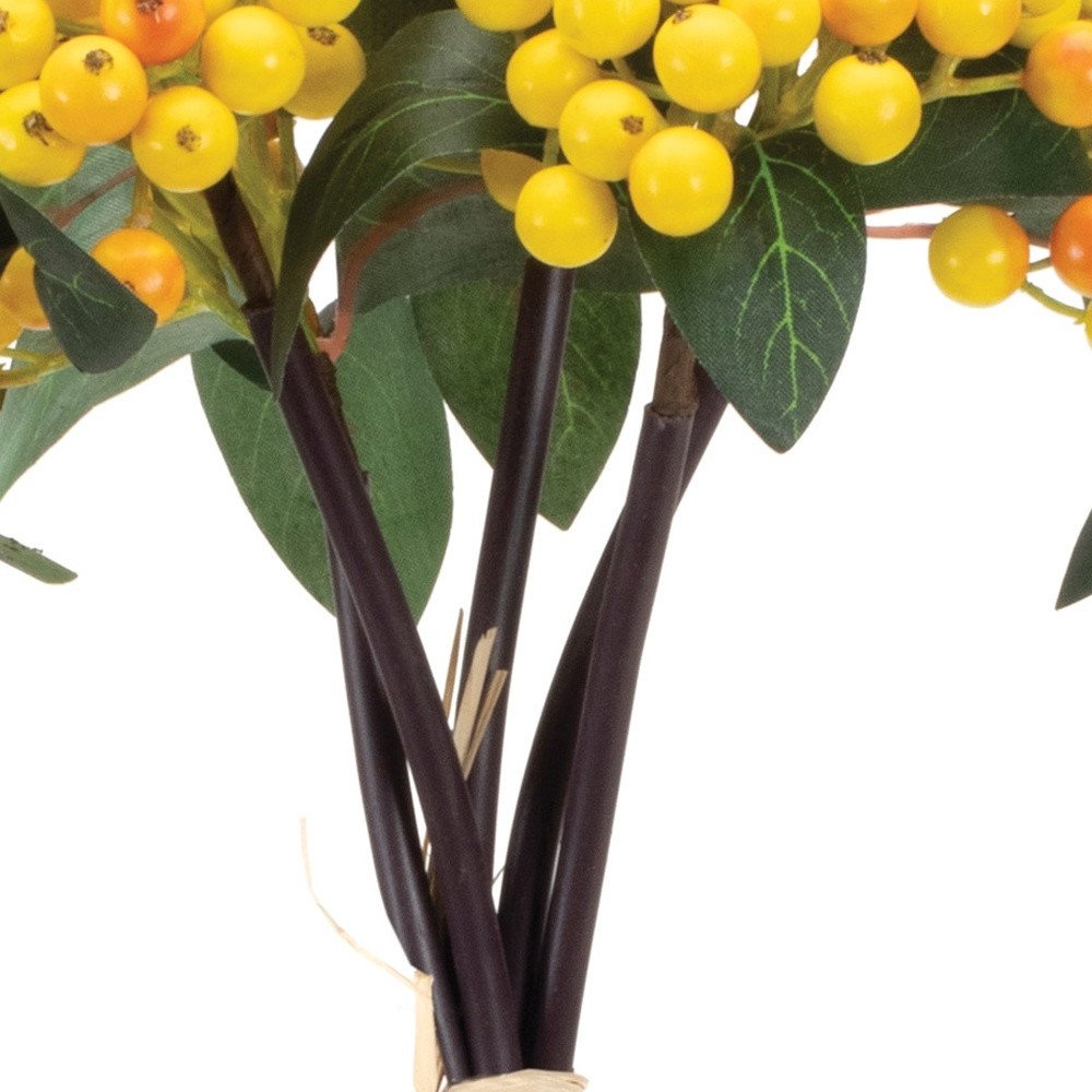 Set of Two 7" Yellow Artificial  Warm Home View