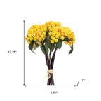 Set of Two 7" Yellow Artificial  Warm Home View