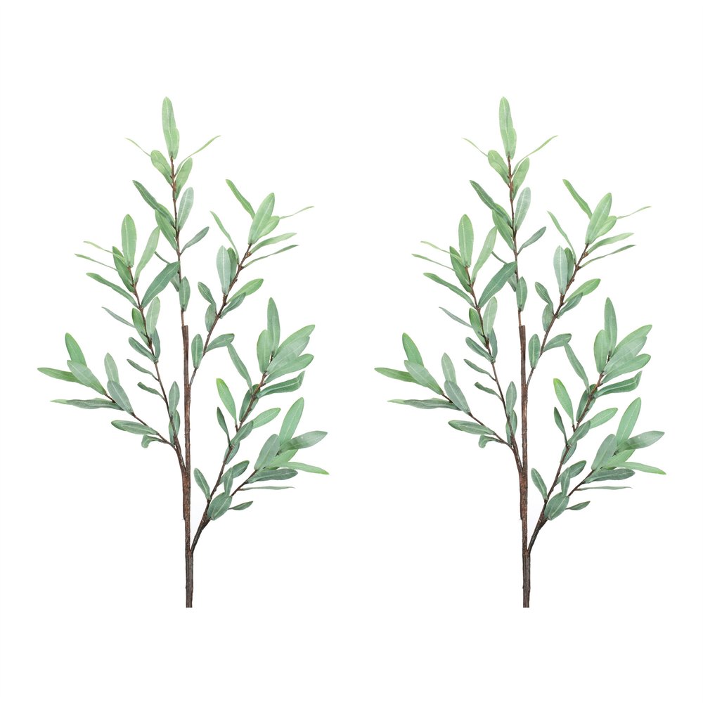 Set of Two 3" Green Artificial Olive  Warm Home View