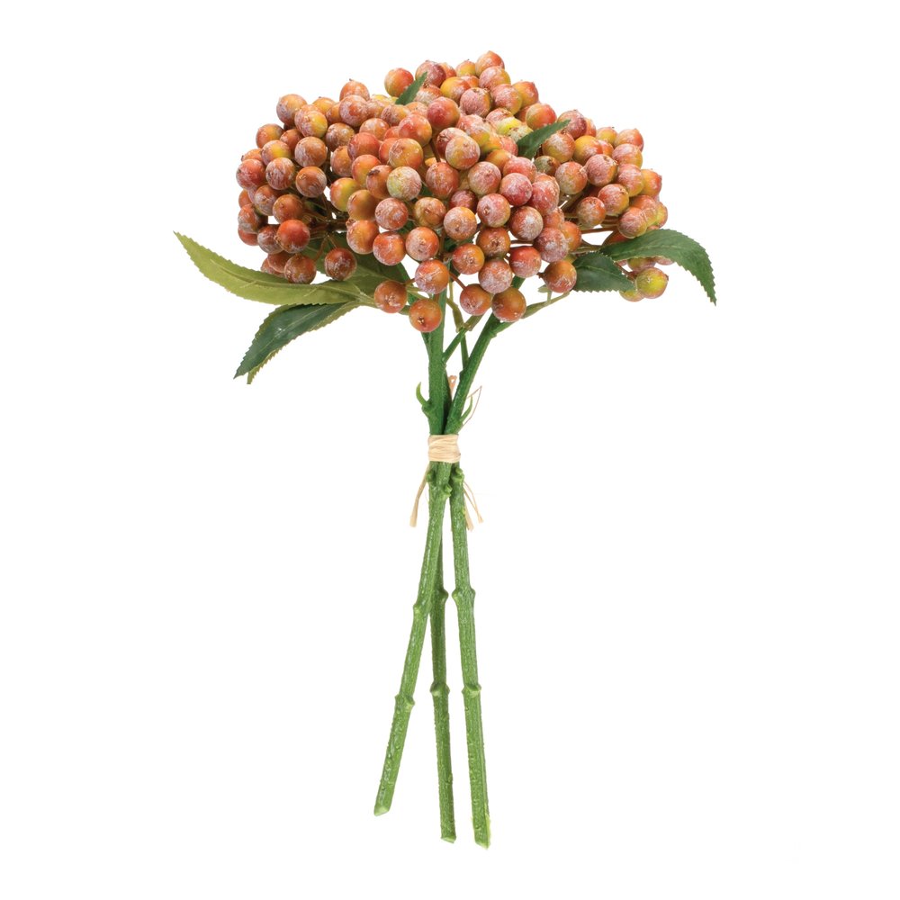 Set of Two 6" Orange Artificial  Warm Home View