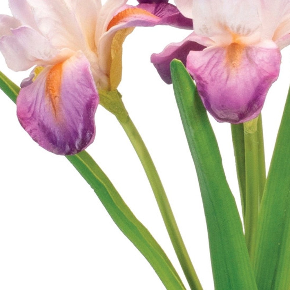 Set of Two 4" Purple Artificial  Warm Home View