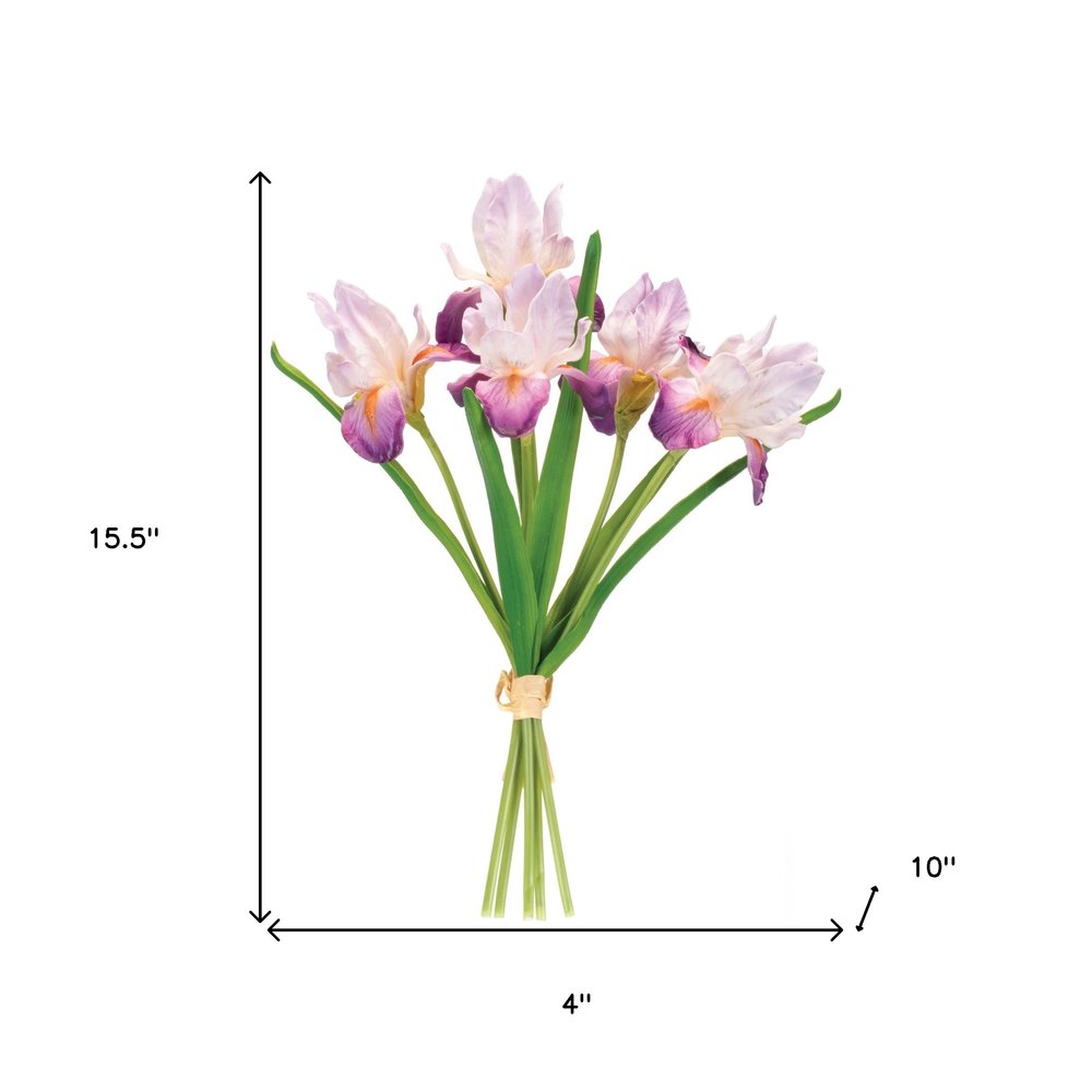Set of Two 4" Purple Artificial  Warm Home View