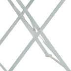 Set of Two White Aluminum Outdoor Folding Dining Chairs  Warm Home View