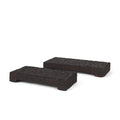Set of Two Brown Wood Handmade Serving Tray  Warm Home View