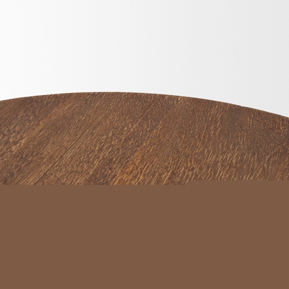 Set of Two Natural Light Brown Round Wood Handmade Serving Trays  Warm Home View