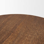 Set of Two Natural Light Brown Round Wood Handmade Serving Trays  Warm Home View