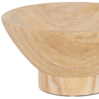 8" Beige Sandstone Round Pedestal Centerpiece Bowl  Warm Home View