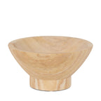 8" Beige Sandstone Round Pedestal Centerpiece Bowl  Warm Home View