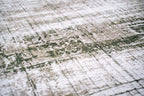 9' X 13' White Gray And Green Abstract Washable Area Rug With UV Protection  Warm Home View