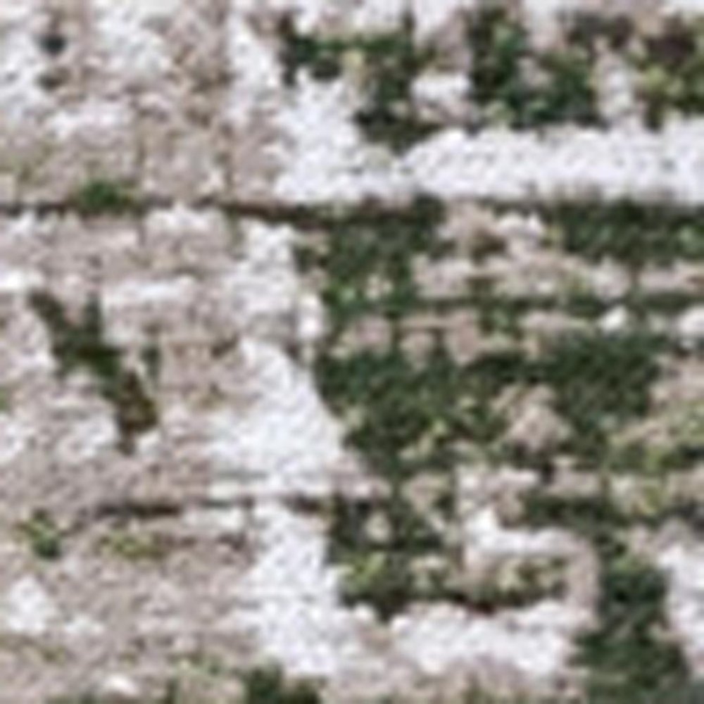 9' X 13' White Gray And Green Abstract Washable Area Rug With UV Protection  Warm Home View