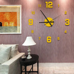 Modern Creative Quartz Wall Clock for Living Room  Warm Home View