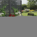 Three Piece Black Round Metal Dining Set with Two Chairs  Warm Home View