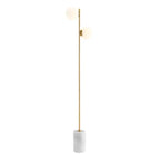 Anechdoche 2 Lights Gold and White Floor Lamp  Warm Home View
