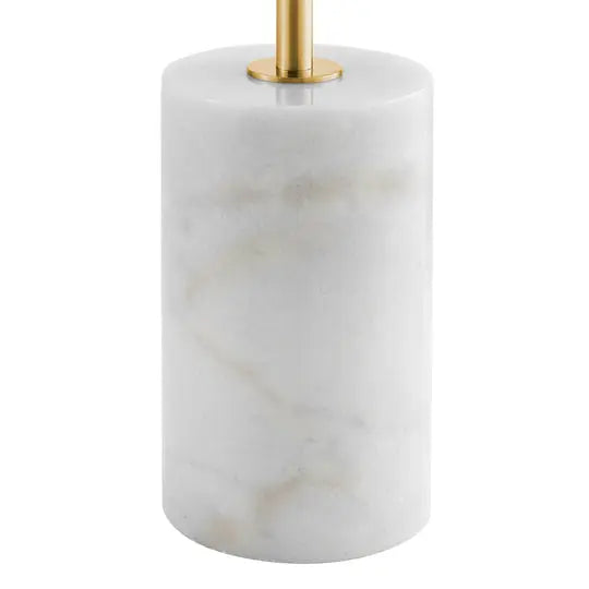 Anechdoche 2 Lights Gold and White Floor Lamp  Warm Home View