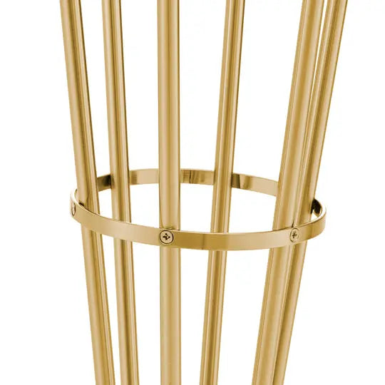 Anechdoche  6 Lights Gold and White Floor Lamp  Warm Home View
