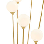 Anechdoche  6 Lights Gold and White Floor Lamp  Warm Home View
