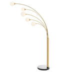 Anechdoche 5 Lights Gold and White Floor Lamp  Warm Home View