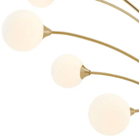 Anechdoche 5 Lights Gold and White Floor Lamp  Warm Home View