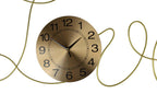 41" Gold Metal Silent Analog Novelty Wall Clock  Warm Home View