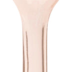 Set of Two 9" Pink Glass Trumpet Table Vases  Warm Home View
