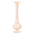 Set of Two 11" Pink Glass Trumpet Table Vases  Warm Home View